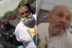 Maskless Walmart man 'spits on cop' and says 'I've got the f***ing virus'