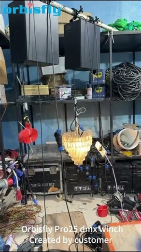 #eastsun #dmx512 #kineticlights #orbisfly #25kg #cat6 #dmxwinch #stagelights #creativity #dmx