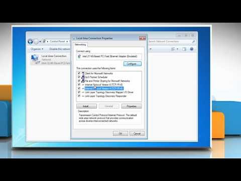 Windows® 7: How to change TCP/IP settings