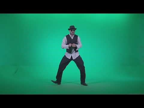 Dancing Man - 👽 Green Screen Video Footage. CHROMAKEY