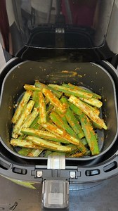 989K views · 4.9K reactions | Okra/bhindi Chips in Air Fryer | Shweta's Genie Life | Facebook