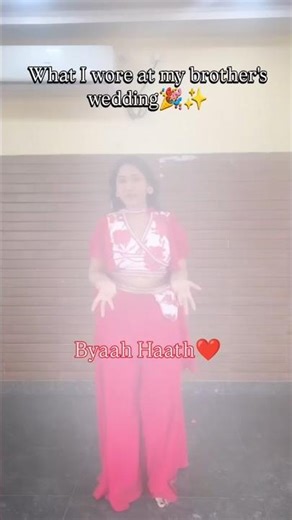 What I Wore at My Brother’s Wedding💃 #shorts #weddingoutfit #indianwedding #viralshorts #fashion