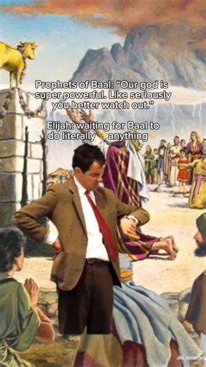 Kerusso | Faith Based Christian Apparel on Instagram: "Meanwhile, Elijah’s God showed up with fire from heaven 🔥 1 Kings 18:20-40 — the ultimate reminder that there’s only one true God. 🙌 Want to boldly proclaim the gospel everywhere you go? Comment "NEW" for the link to shop our new arrivals and wear your faith boldly! 🛒 #christianmemes #christianmeme #kerusso #christianity #funnychristian #jesustiktok #jesusinstagram #jesusisking"