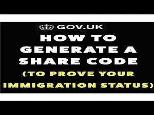 Get Share Code To Prove Your Immigration Status | UK | Simple Process