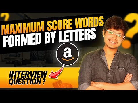 1255. Maximum Score Words Formed by Letters | Backtracking | Bit Manipulation | Recursion