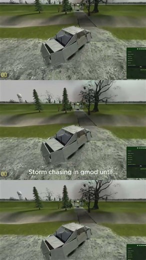 Storm Chasing in Gmod gone horribly wrong #stormchasing #tornado #storm #new #gmod #garrysmod #new