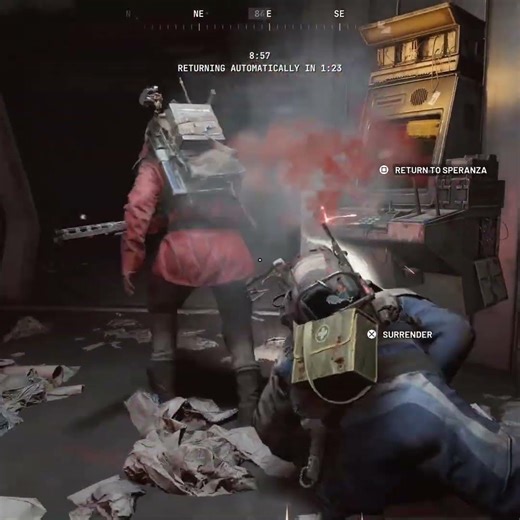 Big shout out to the raider patrol ￼￼topside is to crazy #ps5 #arcraiders