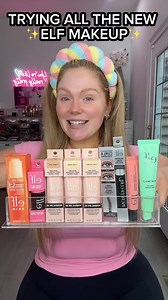 KELLY STRACK on Instagram: "Trying all of @elfcosmetics new makeup ✨💄 In depth YouTube video trying it all went live on my channel yesterday! 🫶 Elf Bright icon vitamin c plus e serum Elf Mint melt cooling face primer Elf Halo glow skin tint Elf Sheer for it blush tint Elf Glow reviver melting lip balm Elf Incredi-curl mascara Top is from @buffbunny_collection Necklaces @ahavajewels @melindamaria_jewelry #makeup #beauty #makeuptutorial #makeupvideos #beautyvideos #makeupreels #beautyreels #make