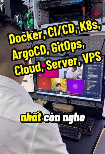 Đến đoạn này thì Docker chạy ngon, CI/CD hiểu bản chất, Kubernetes tự triển khai được, ArgoCD sync manifest cũng không còn lạ nữa. Còn 6 tháng nữa code cứng tay hơn chút là phải chuẩn bị slot mời mấy ông này về công ty làm việc thôi. Thêm SEO, AEO và GEO vào đầu là về công ty để tôi giao việc được rồi, chuẩn bị đi các em, anh không dễ như lúc dạy các em học đâu. Đi làm anh chỉ nhìn kết quả thôi. #codertayto #dev #it #rainbowpfp