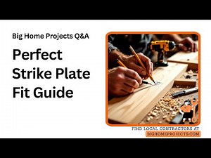 Mark Drill Pilot Holes For Flush Strike Plate Alignment