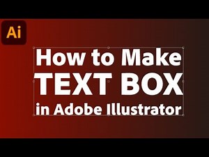 How to Make a Text Box in Illustrator + Fill Background Color in Text Box