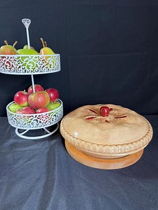 Vintage Ceramic Cherry Pie Dish With Lid - Decorative Baking Serveware - Etsy