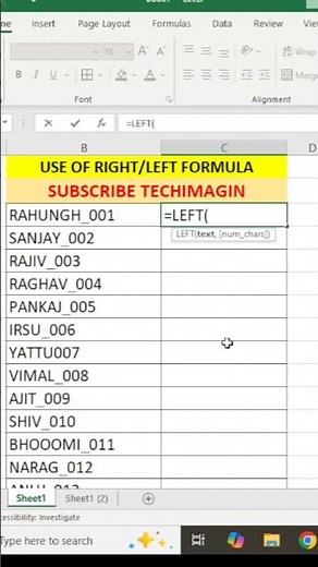 How To Use Right Left Mid Len Find formula In Excel
