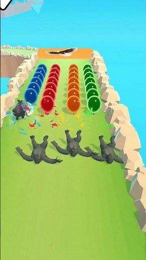 Animal Racing New Levels | Turtle, Bear, Tiger #shorts #animalracing #mobilegaming #gameplay
