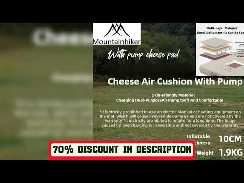 A must-have product! MOUNTAINHIKER Single Double Person Self-inflating Mattress Thick 10cm Compact