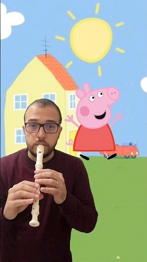 Peppa Pig - Flauta Doce #youtubeshorts #peppapig #flautadoce #music