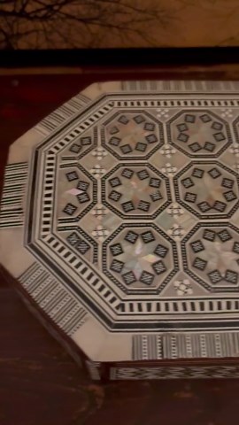 Vintage Mother of Pearl Inlay Jewelry Box, Marquetry Mosaic Keepsake Chest (11 Inch) - Etsy