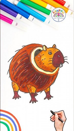 Italian Brainrot Drawing | Draw Brainrot Burbaloni Lulliloli 🌈🥥 #brainrot #howtodraw #shorts #viral