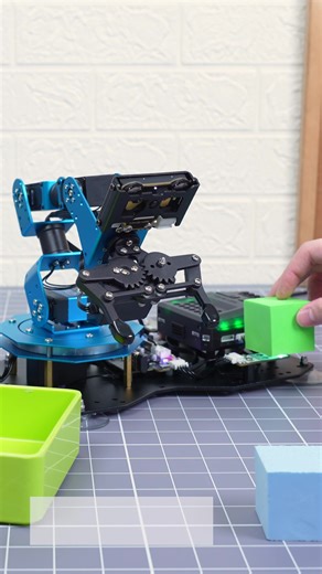 With just a tap and a splash of color, this robotic arm knows exactly what to do🎨💡 👉xArm AI: www.hiwonder.com/products/xarm-ai #xArm #AIrobotics #VoiceControl #OpenSourceTech #STEMfun #MakersUnite #robotarm #ai #robotics #desktoprobot #Scratch #Python #Arduino #Visionrobot #RoboWeek #coding #chip #stem #robot #roboticsforkids #opensource #engineering #scifi #ai #3Dprinting #sensor #STEMtoys #algorithm #desktoprobot #codinglife #stemkit #educationalrobot #robotvision | Hiwonder