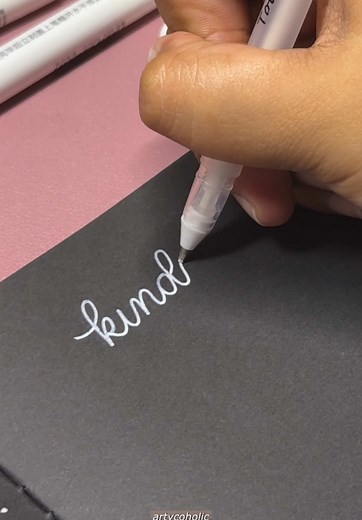 Calligraphy Tutorial: Mastering the White Pen Technique