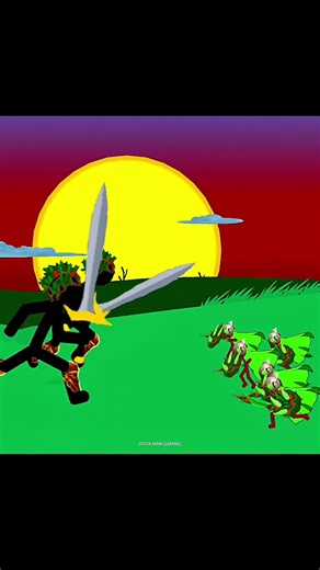 Leaf General Archer Can Beat the Sword Giants #stickwarlegacy #shorts