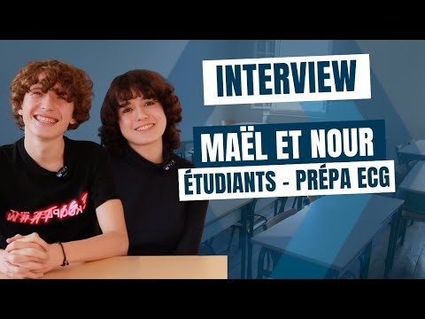 🎓 Nour and Maël, students in the ECG preparatory program, share their experience in CPGE at Ipesup