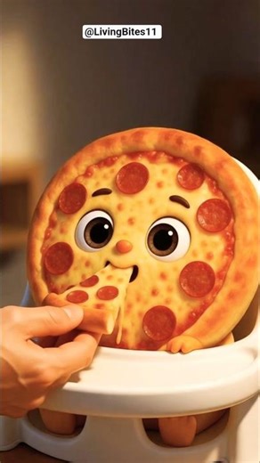 Pizza Baby First Bite Reaction 🤯🍕 | Part-2 | Living Bites | Viral cute Shorts