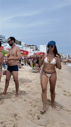 🇧🇷 Beautiful Beach Day at Leblon Beach Brazil