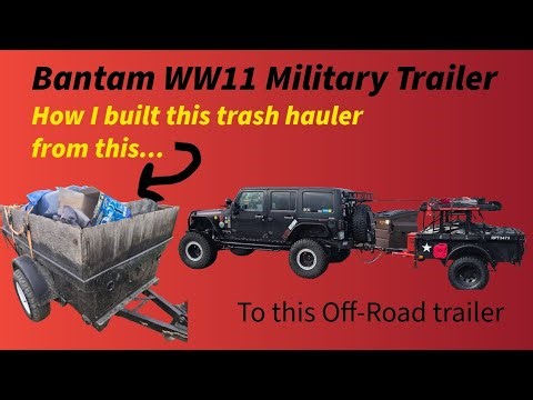 Military trailer to Off-Road camp trailer