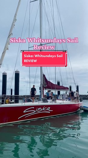 Siska Whitsundays Sail Review! everything you need to know from accomodation, activities, food, and social vibe #australia #americaninaustralia #whitsundays #whitsundayssail #siska #queensland #traveltips #backpackinglife