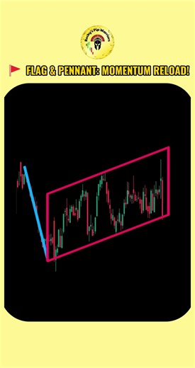 Flag & Pennant momemtum reload for gold Trader #9 #trading #charts