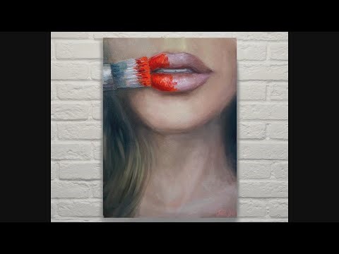 How to Paint Realistic Lips in Oil – Step-by-Step Portrait Tutorial