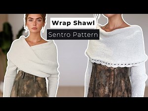How to make a Wrap shawl Sweater on a Sentro 48 knitting machine