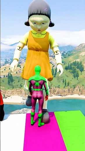 GTA 5 Epic Water Ragdolls | Spider-Man Jumps / Fails ep.15827 #shorts