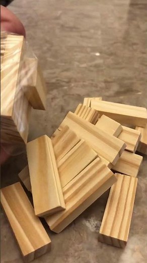 Making Dollar tree jenga blocks DIY wood coasters with holder (part 1)