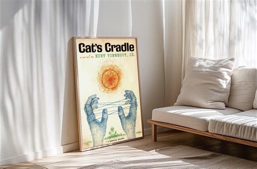 Kurt Vonnegut Art Print Cats Cradle Poster Literary Wall Art Decor - Etsy