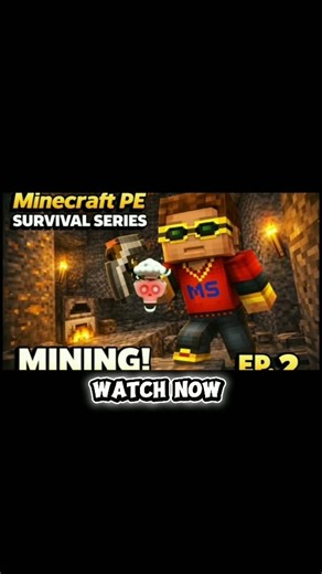 Minecraft pe survival series ep 2 mining 😁|| #minecraft #gaming #survival