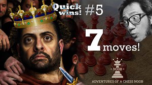 SMOTHERED CHECKMATE in 7! Englund Gambit - chess noob Quick Wins! #5