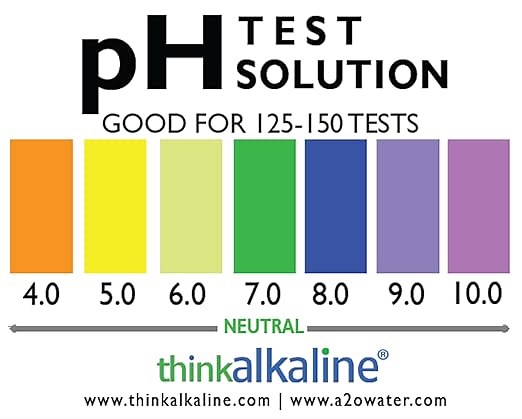 Think ALKALINEWater pH Test Liquid (100-125 Tests)