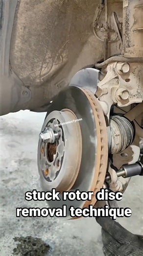 #car #tips stuck rotor disc removal #mechanic #tutorial #removal #technique #diy #tools #repair #fypシ #engine Mechatronics Tyronn | Mechatronics Tyronn