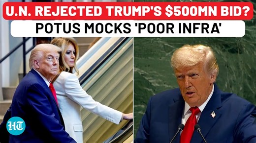 🎥In a moment both bizarre and meme-worthy, US President Donald Trump mocked the UN for giving him nothing but “a bad escalator and a bad teleprompter,” recalling how the First Lady almost stumbled during the ride. As the teleprompter flickered back on mid-speech, Trump quipped about doing it “the other way,” drawing laughter and stunned reactions. Watch his full remarks here. | Hindustan Times