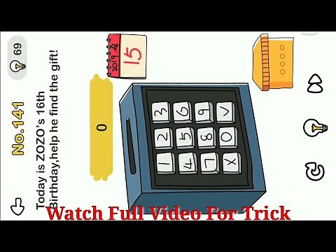 Brain Out Level 150 today is ZOZO's 16th birthday, help he find the gift