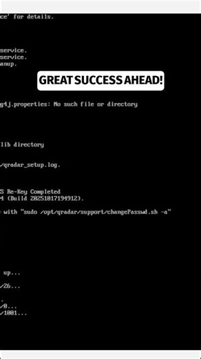 Successful QRadar Setup Recap! #shorts