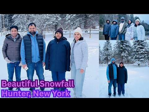 Travel to Hunter, New York with అద్దంకి దయాకర్ అన్న | Winter Snowfall | Winter Wonderland