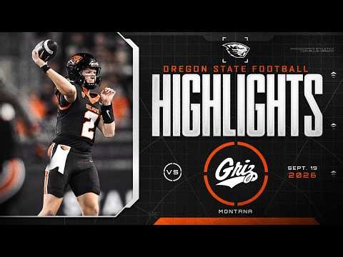 Oregon State Football Game Highlights: Sept. 19, 2026 vs. Montana