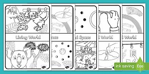 Science Mindfulness Colouring Book Covers