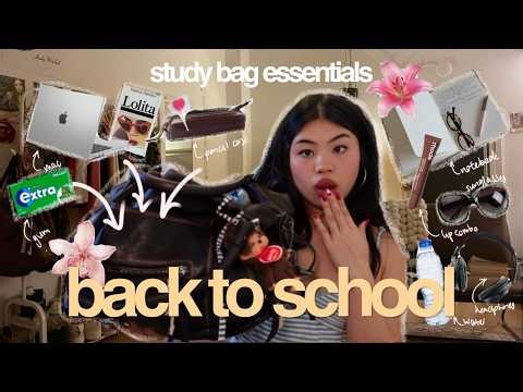 WHAT'S IN MY UNI BAG?? (that girl student edition, study tips + must-haves)