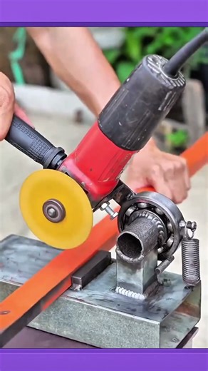 Making a Grinder Stand for Stable and Safe Cutting #construction #short