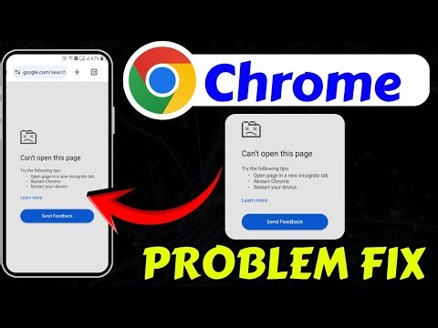 Can't Open This Page Chrome Problem Today Fix || Chrome Browser Can't Open This Page Problem Today