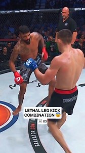 2.2M views · 19K reactions | Nemkov just gave a masterclass on how to break a man with leg kicks! 例 #Knockout #MMA #Fight | Bellator MMA | Facebook